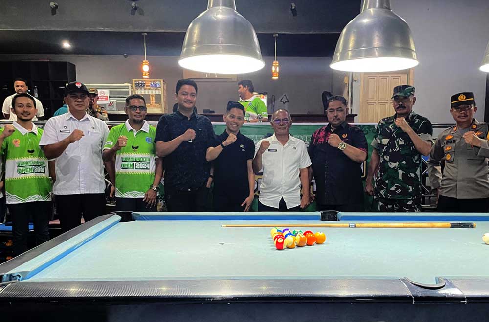 Turnamen Biliar Piala Bupati Paser Open 2024 resmi dibuka di Megapool Center pada Rabu, 04/09/2024 (Dok. Alfi/Simpul.Media)