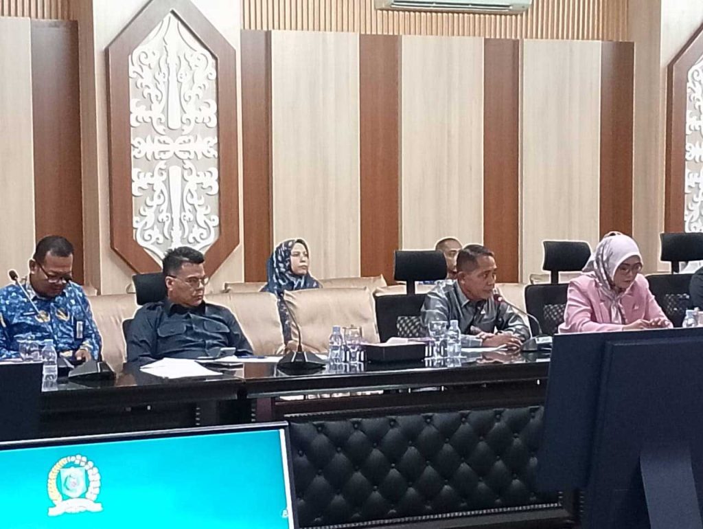 Ketua Pansus DPRD Paser Abdul Aziz  saat mengajukan pertanyaan ke dinas terkait ( Dok. Fakhrul/ Simpul.Media)