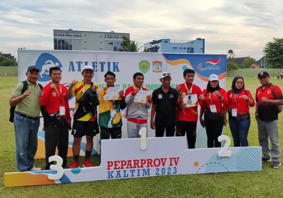 Atlet Kabupaten Paser peraih medali emas pada ajang Peparprov IV Kaltim Tahun 2023. (Dok. Ist)